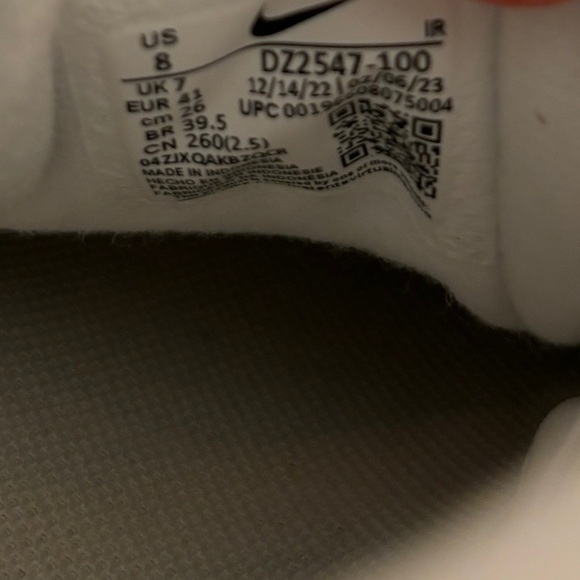 Nike Air Trainer 1 Split Chicago Sneakers Shoes 8 Men / 9.5 Women DZ2547-100 - Picture 6 of 7